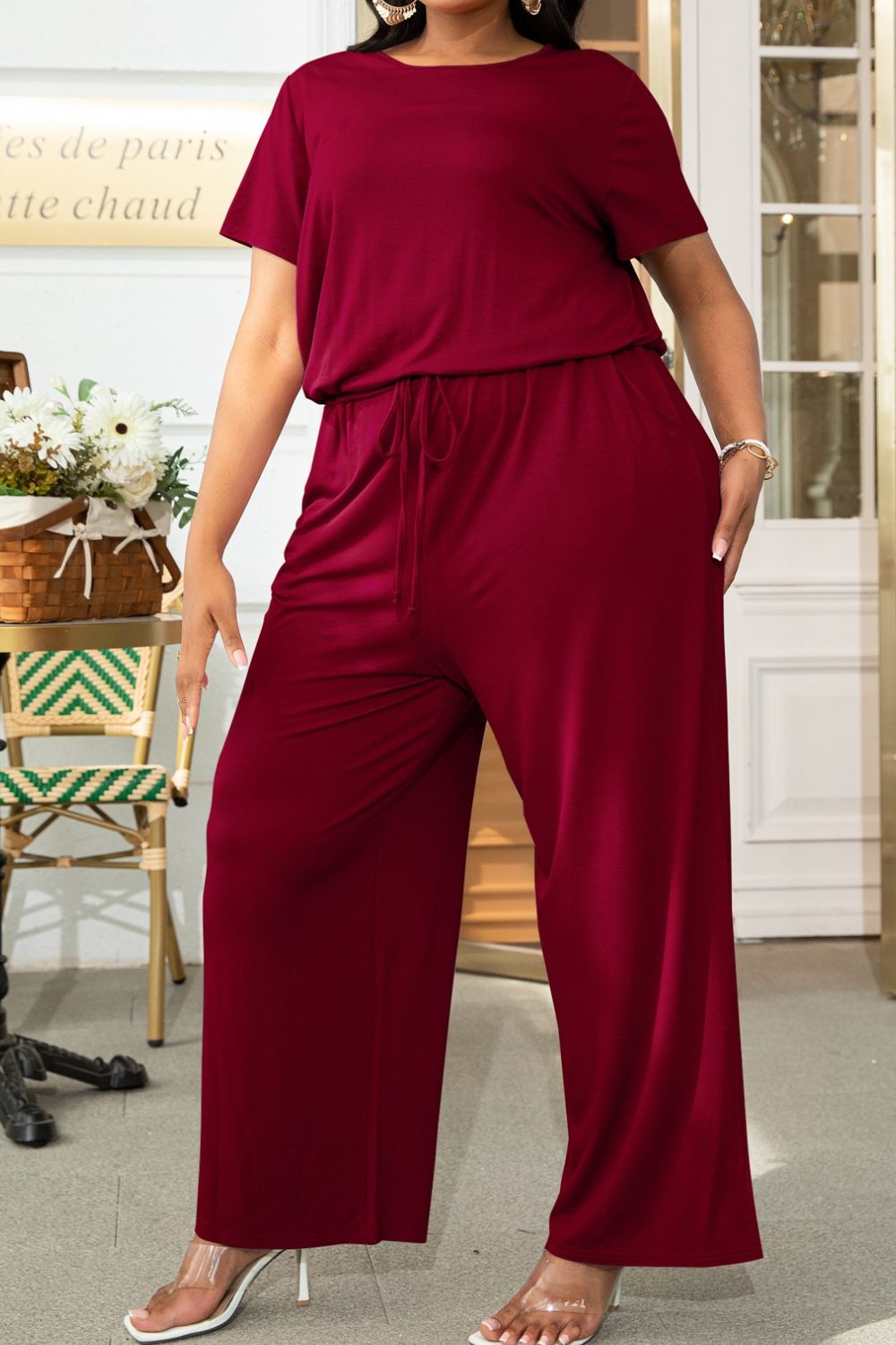 Emmie Drawstring Long Length Romper