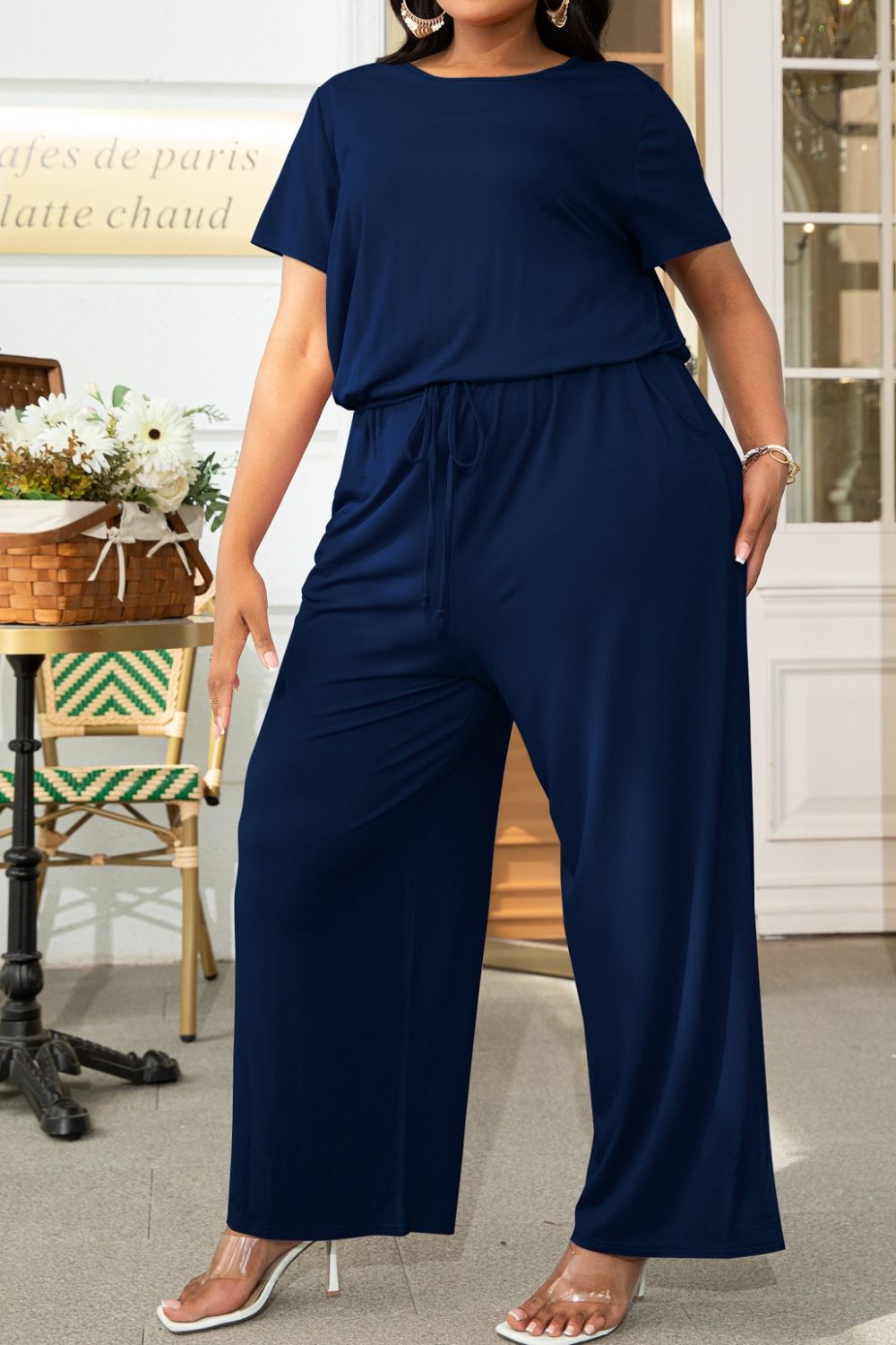 Emmie Drawstring Long Length Romper