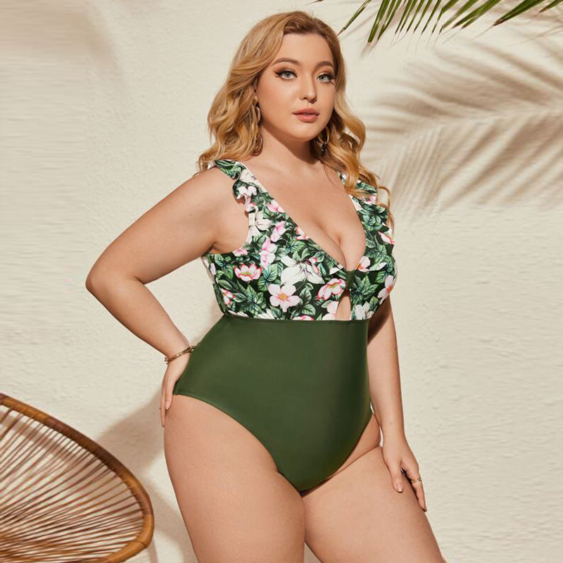 Paradise's Dream Floral Keyhole Swimsuit