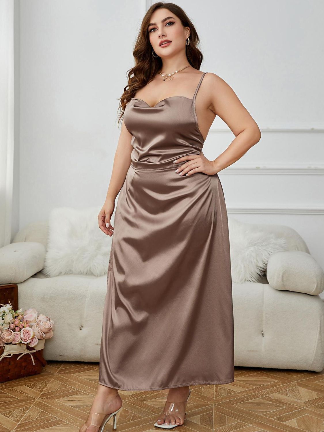 Vanessa Satin Dress