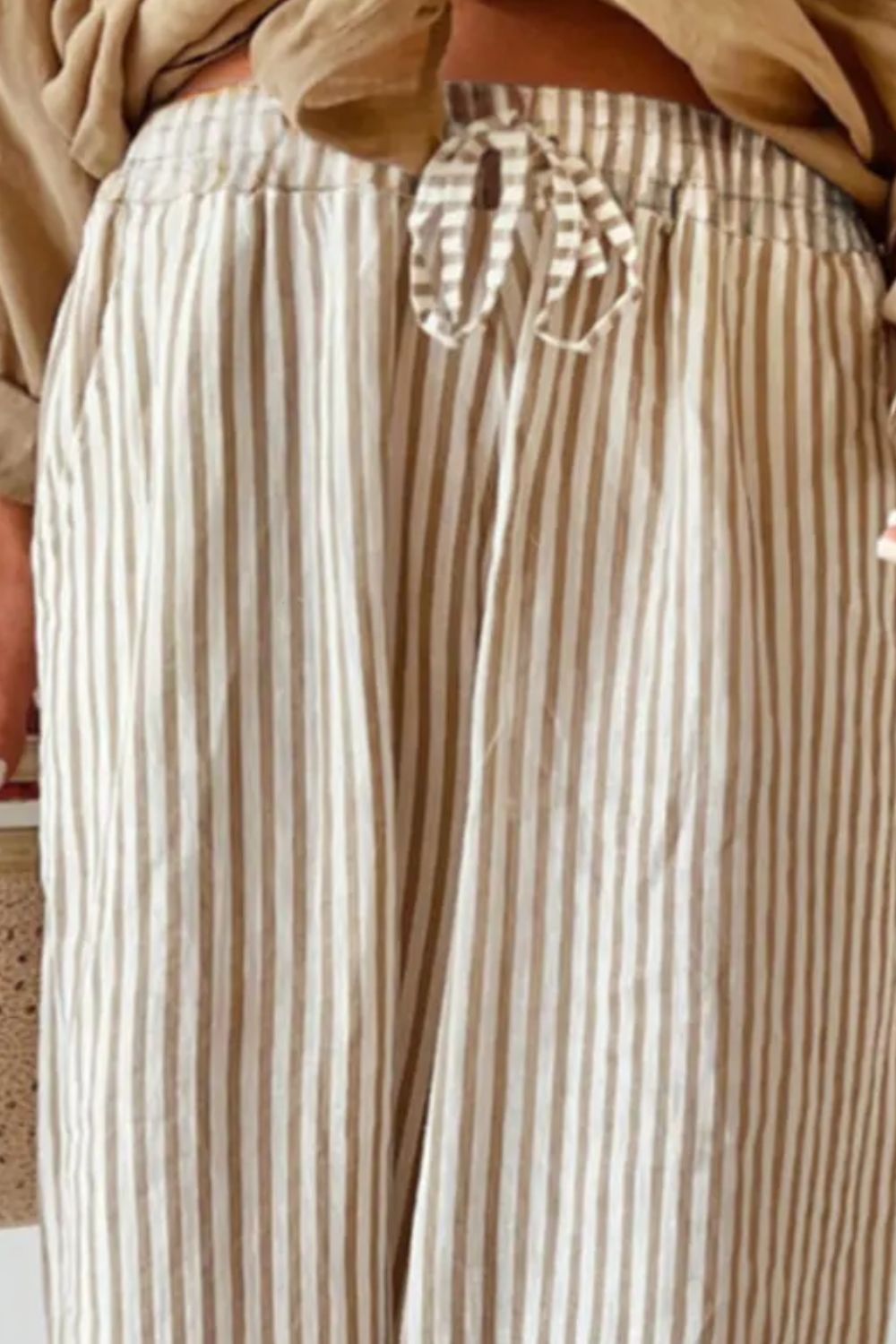 Max Striped Wide Leg Pants
