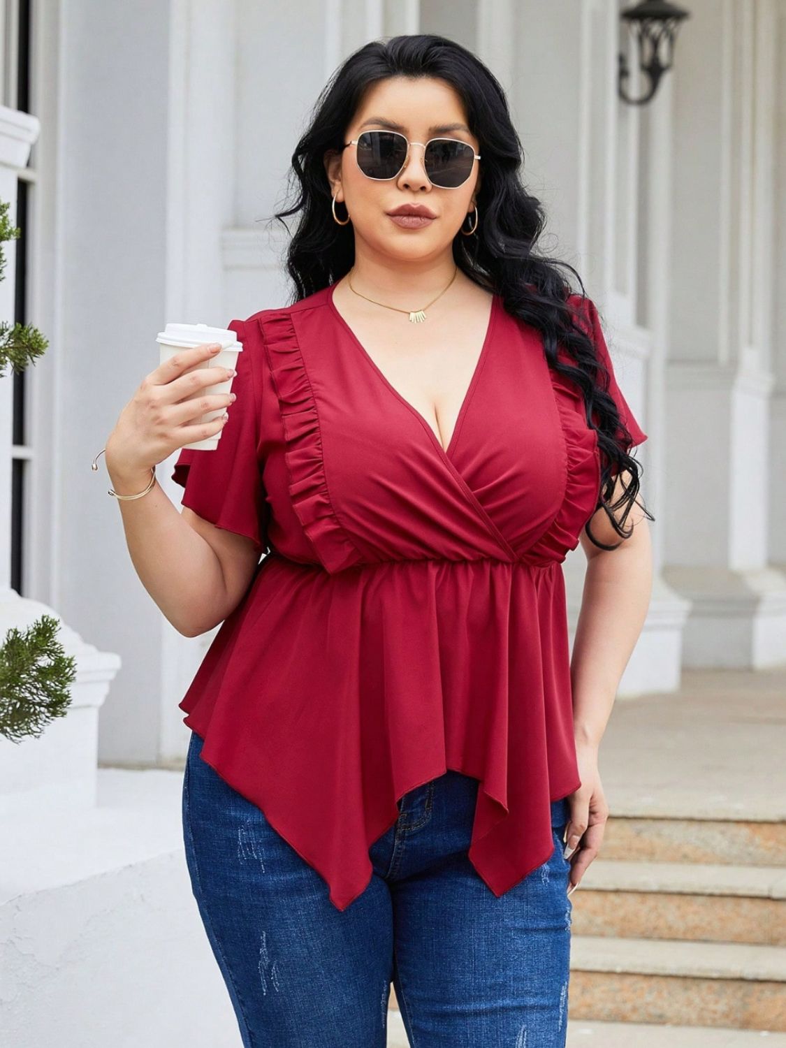 Jasmine Frill Blouse