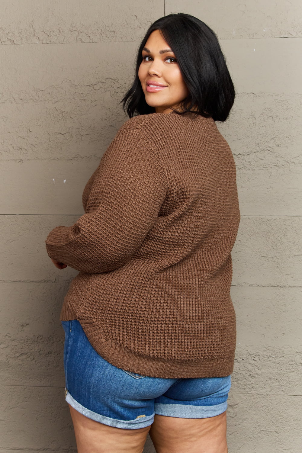 Francesca Waffle Knit Sweater