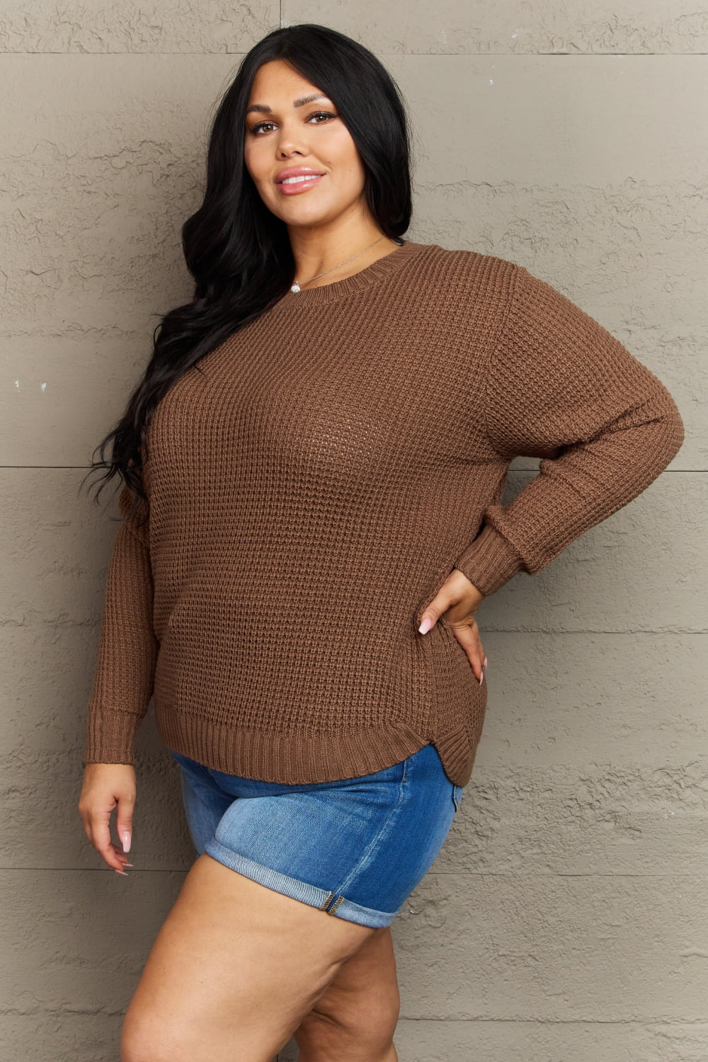 Francesca Waffle Knit Sweater