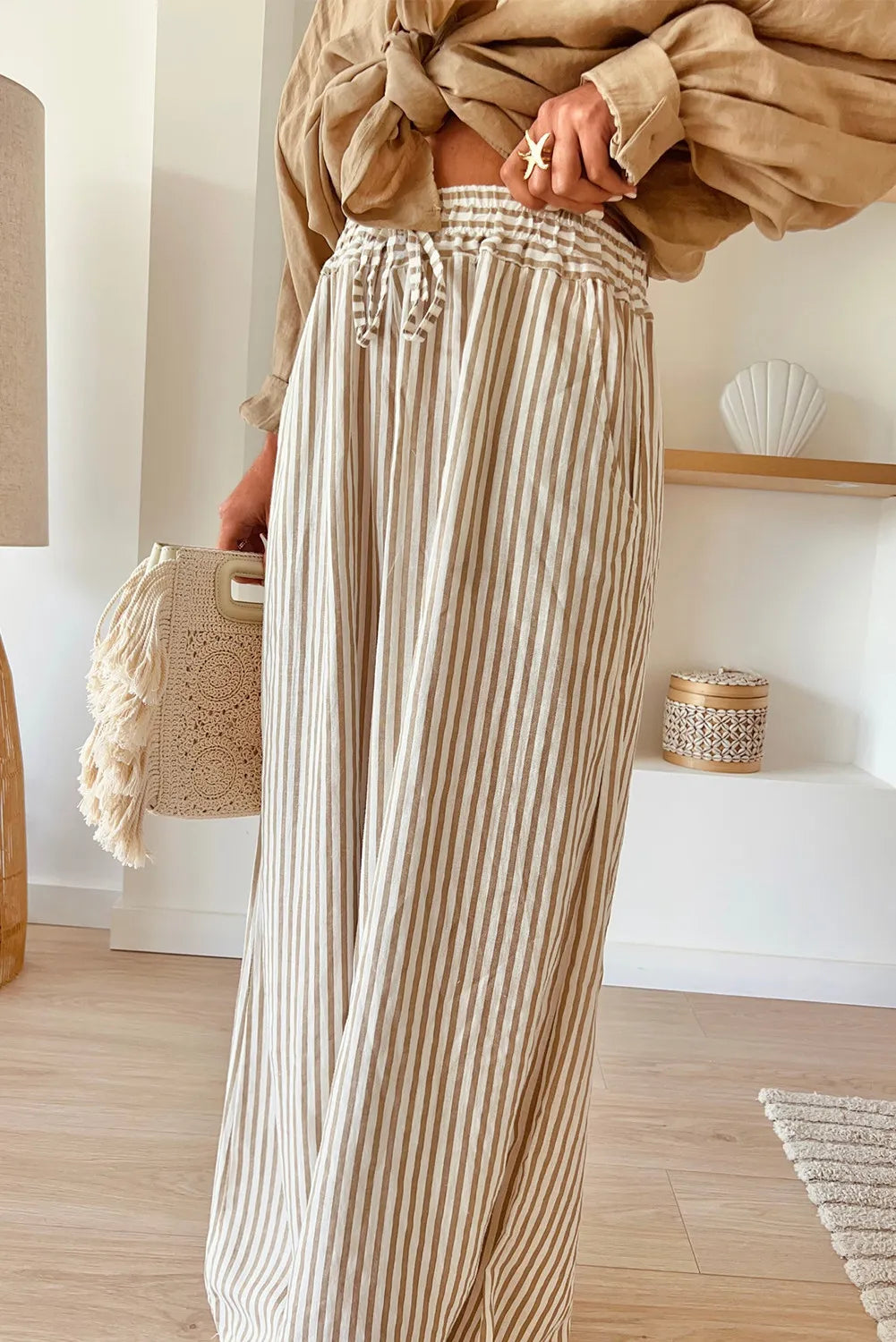 Max Striped Wide Leg Pants