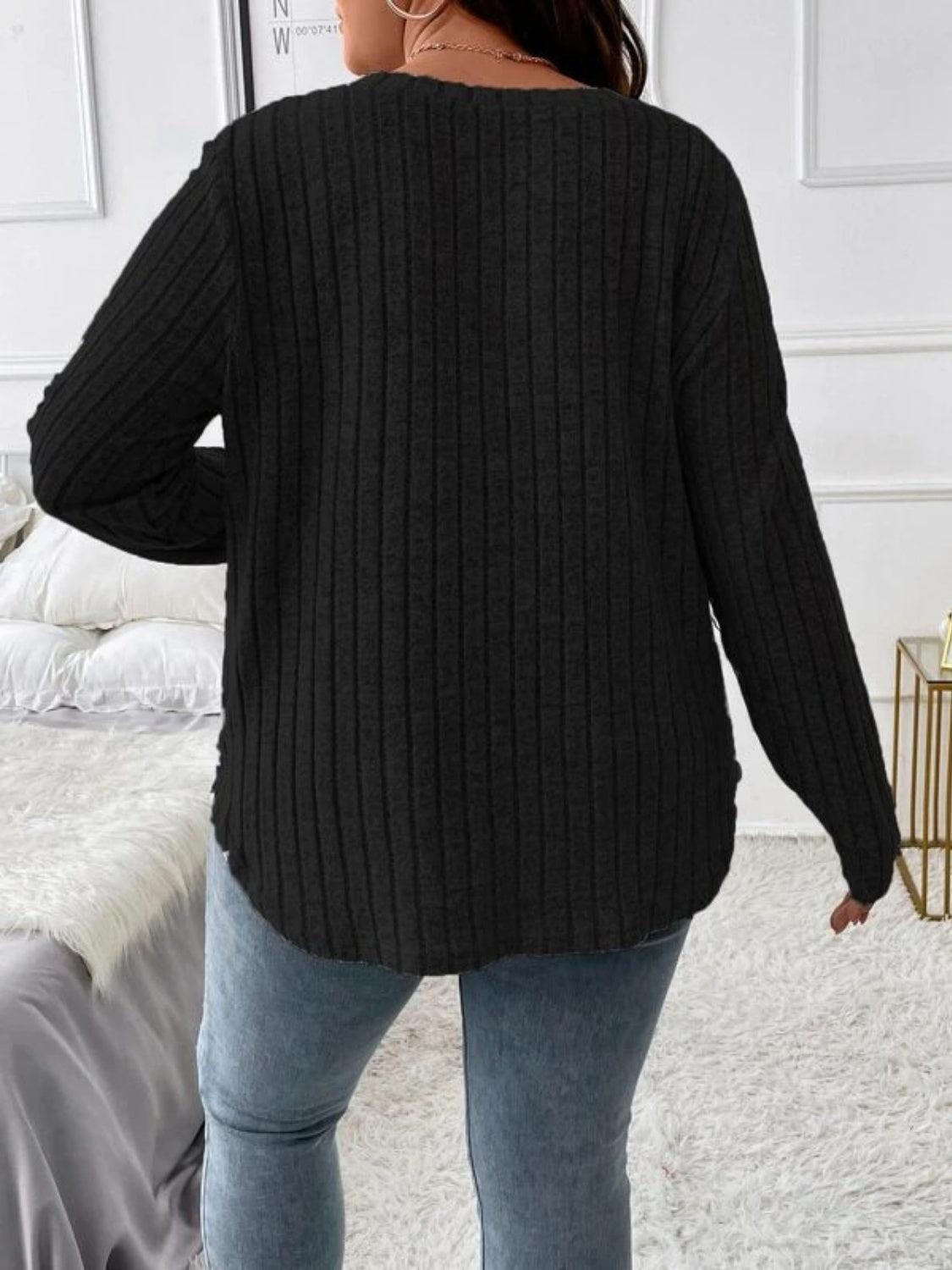 Karly Textured Long Sleeve T-Shirt
