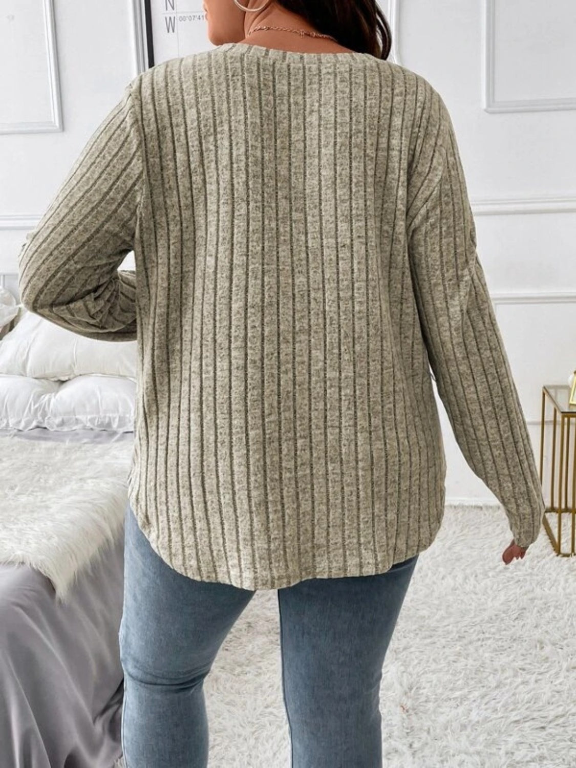 Karly Textured Long Sleeve T-Shirt