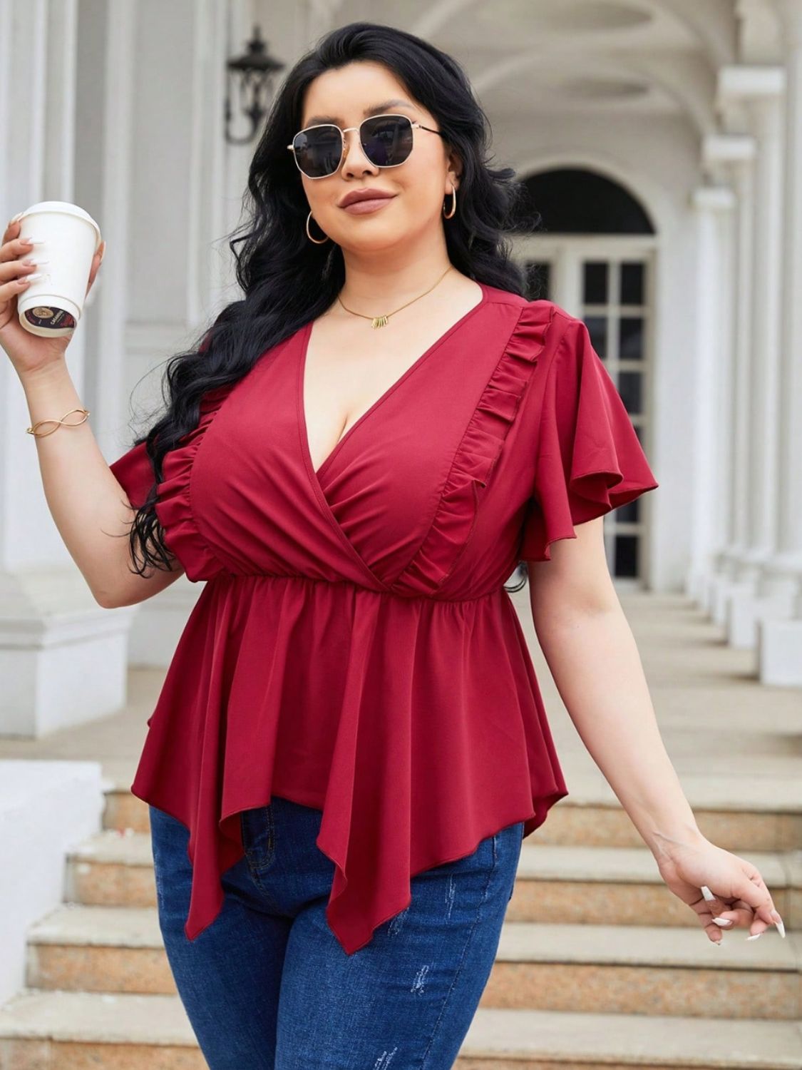Jasmine Frill Blouse