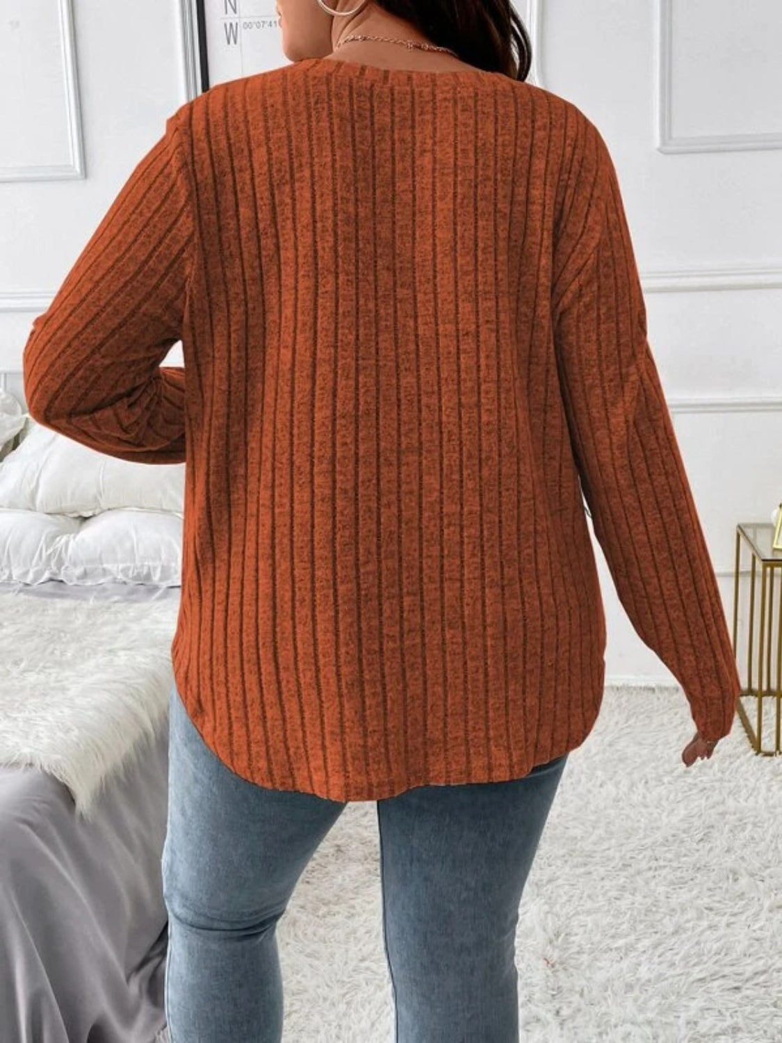 Karly Textured Long Sleeve T-Shirt