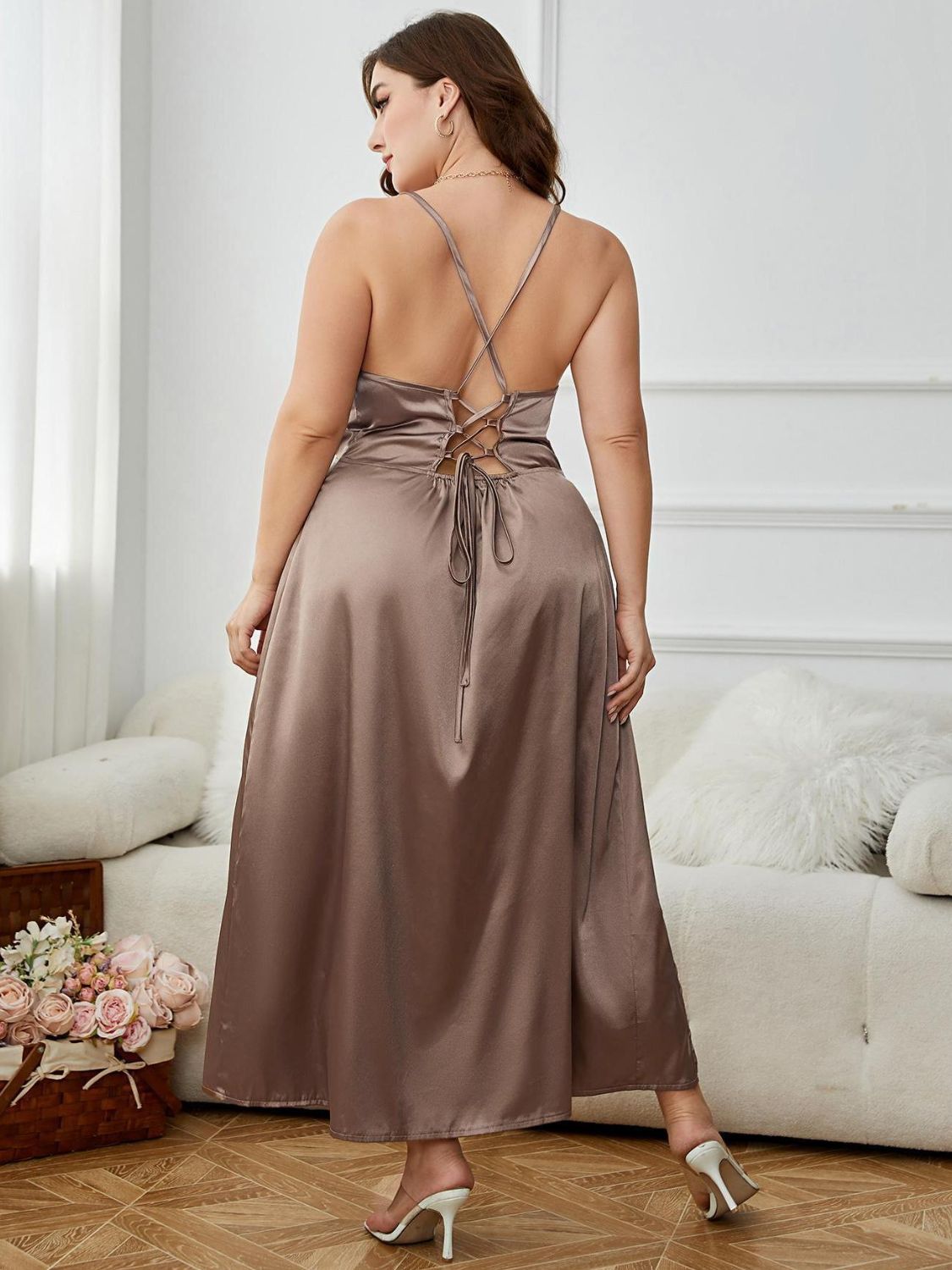 Vanessa Satin Dress