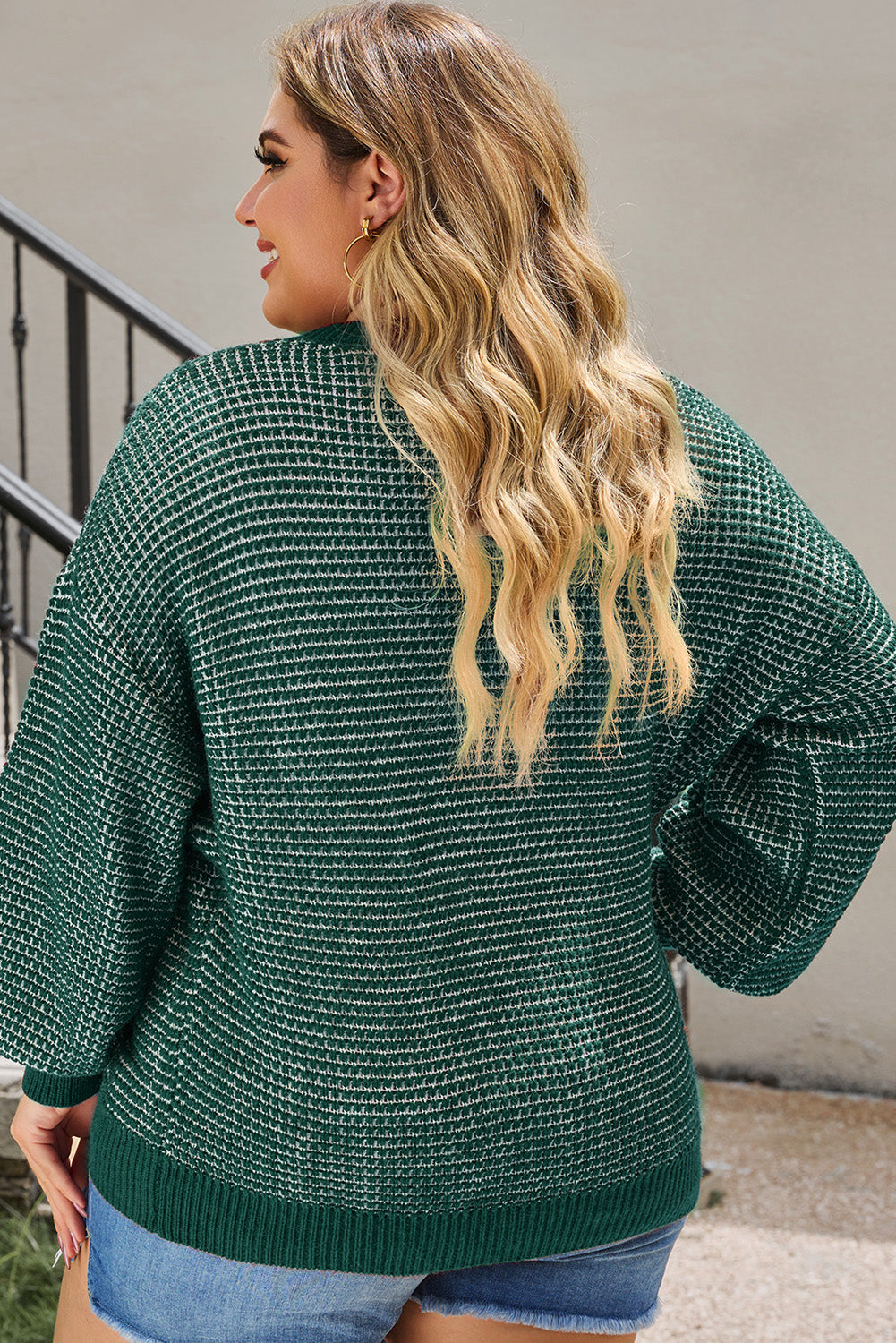 Lila Waffle-Knit Sweater