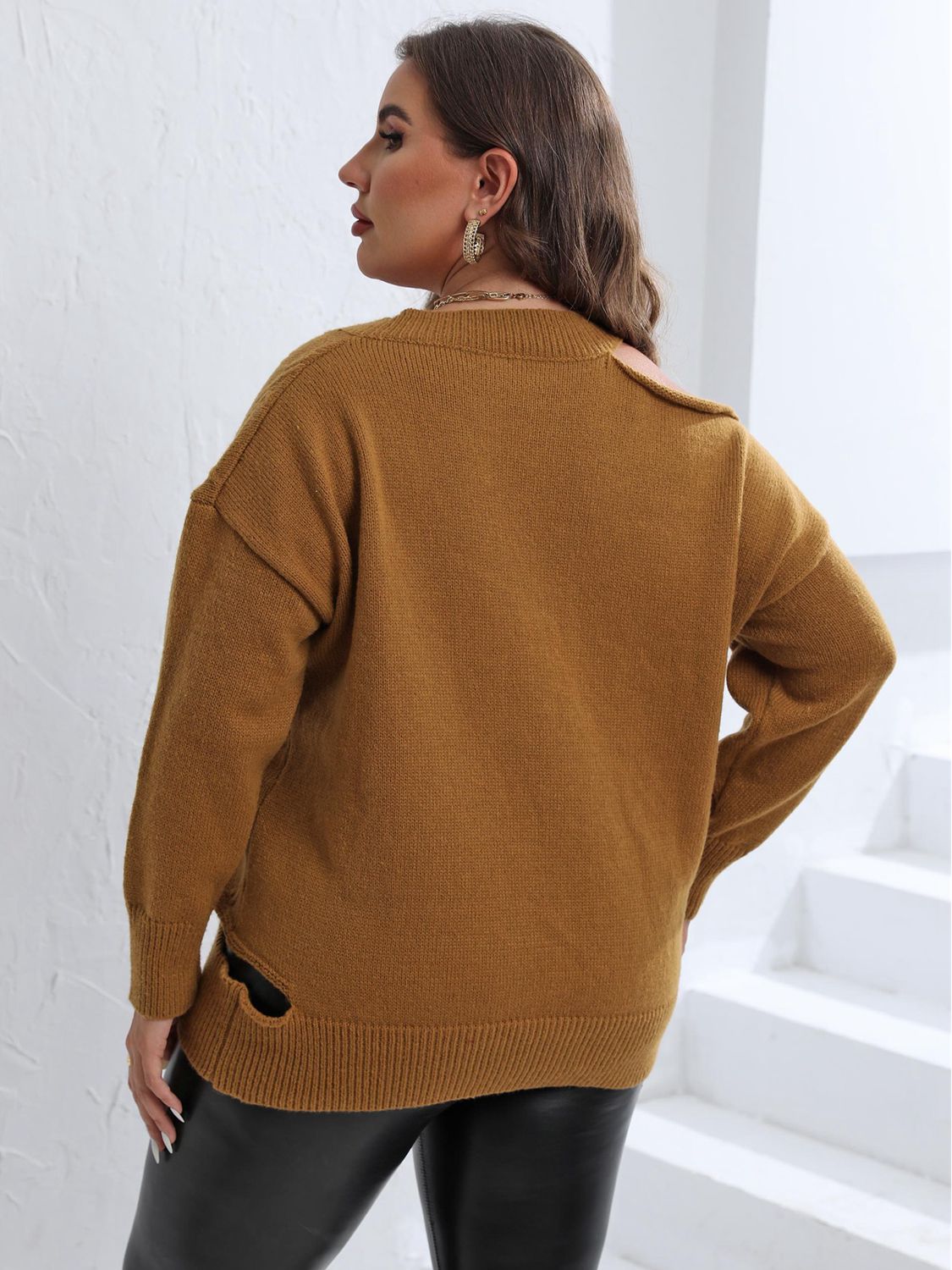 Claudia Cutout Shoulder Sweater
