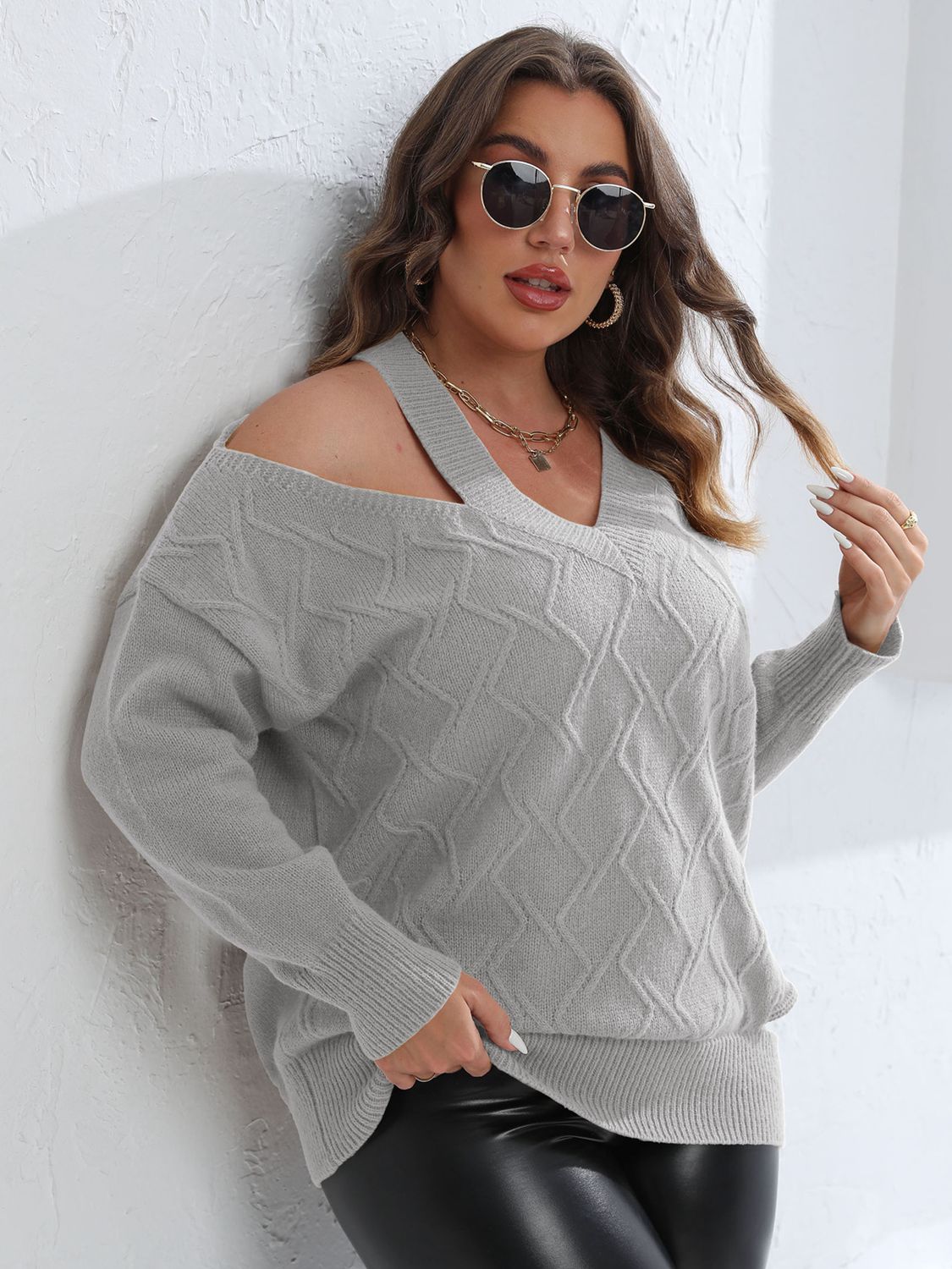 Claudia Cutout Shoulder Sweater