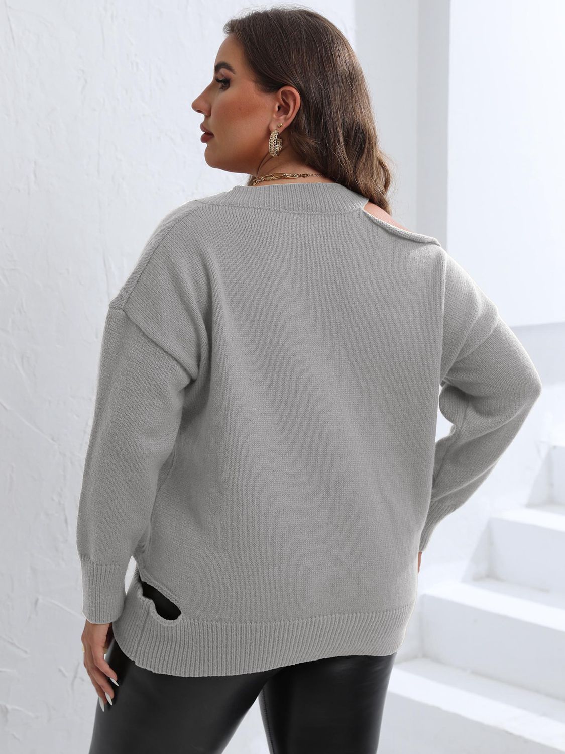 Claudia Cutout Shoulder Sweater