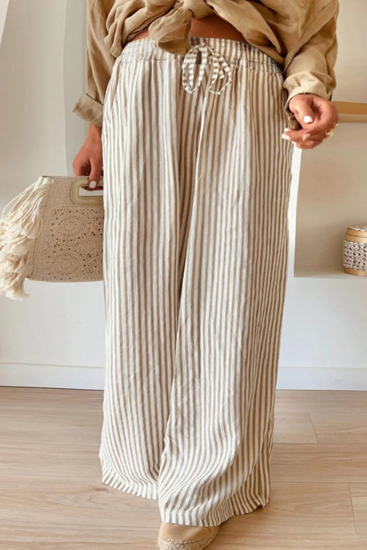 Max Striped Wide Leg Pants