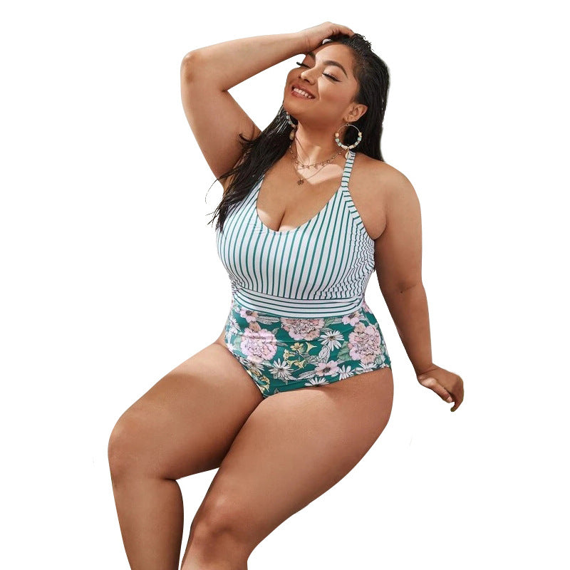 Kennedy Striped One Piece Swimsuit