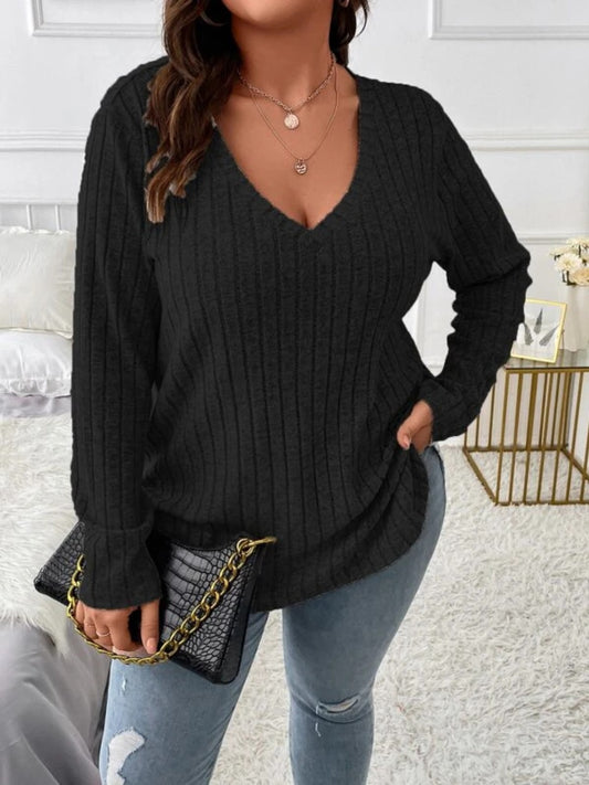 Karly Textured Long Sleeve T-Shirt