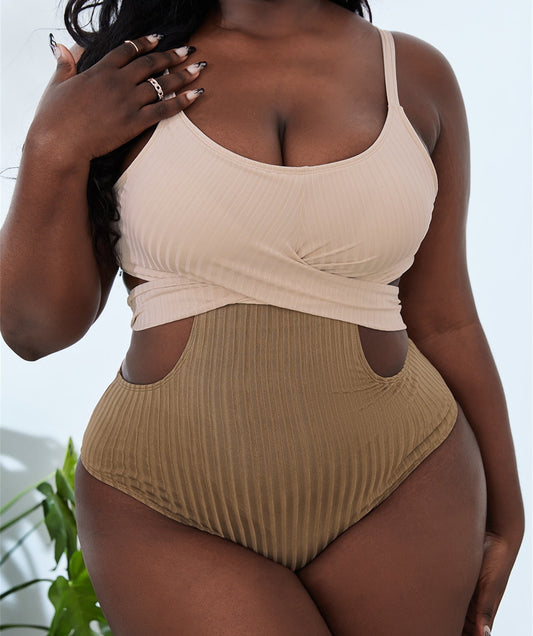 Karina Color Block Swimsuit