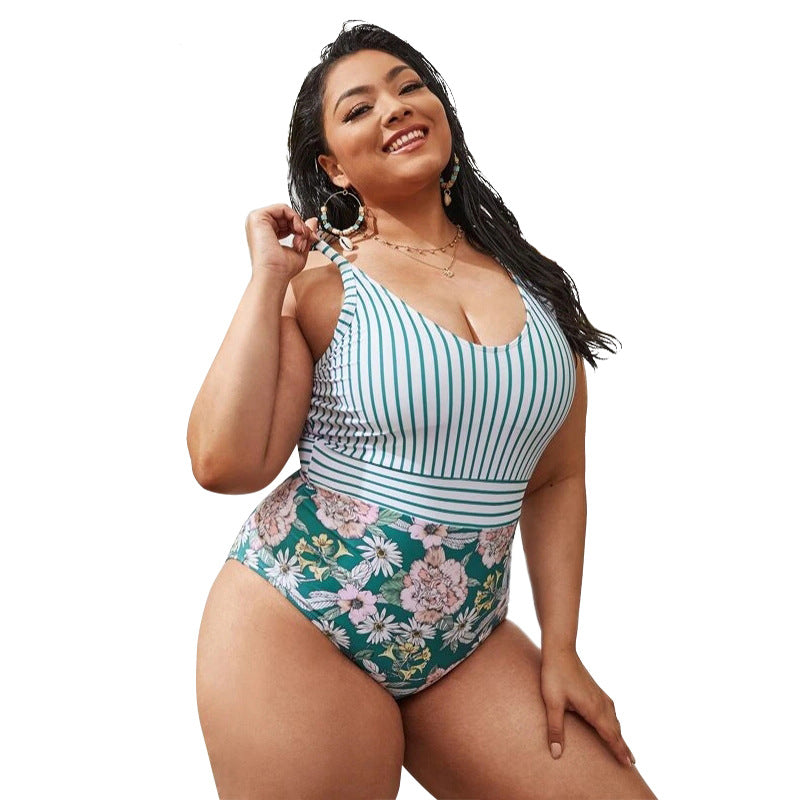 Kennedy Striped One Piece Swimsuit