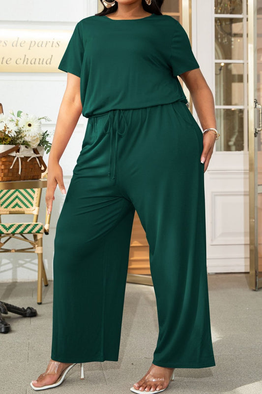 Emmie Drawstring Long Length Romper