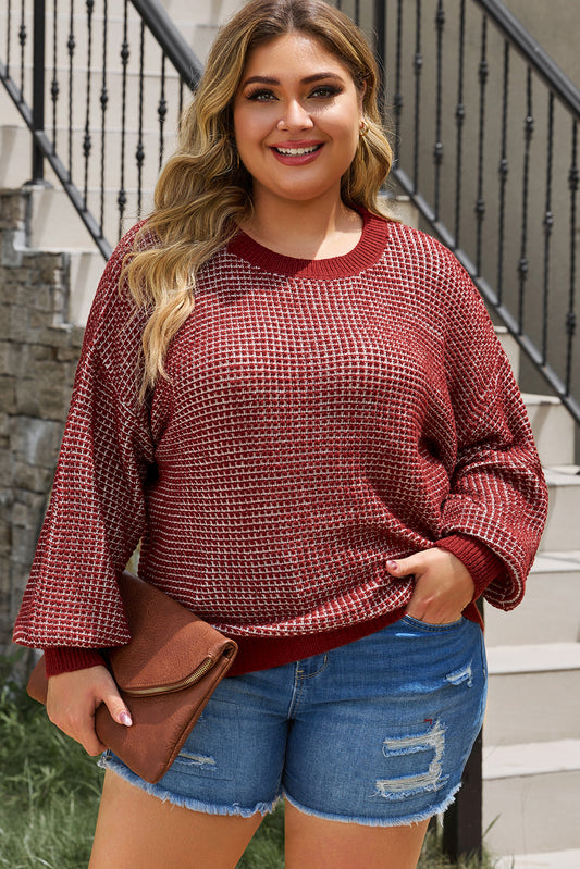 Lila Waffle-Knit Sweater