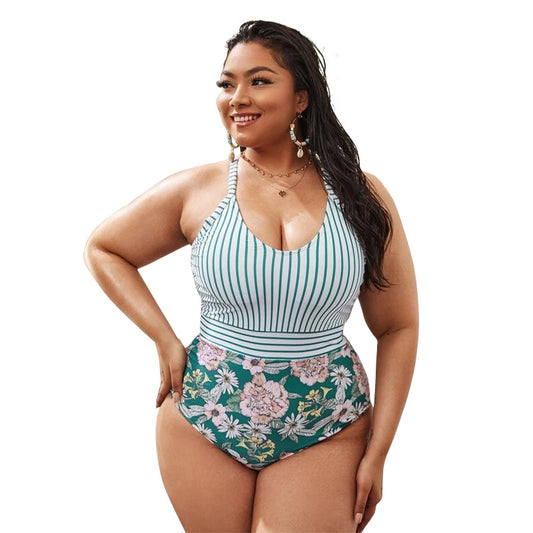Kennedy Striped One Piece Swimsuit