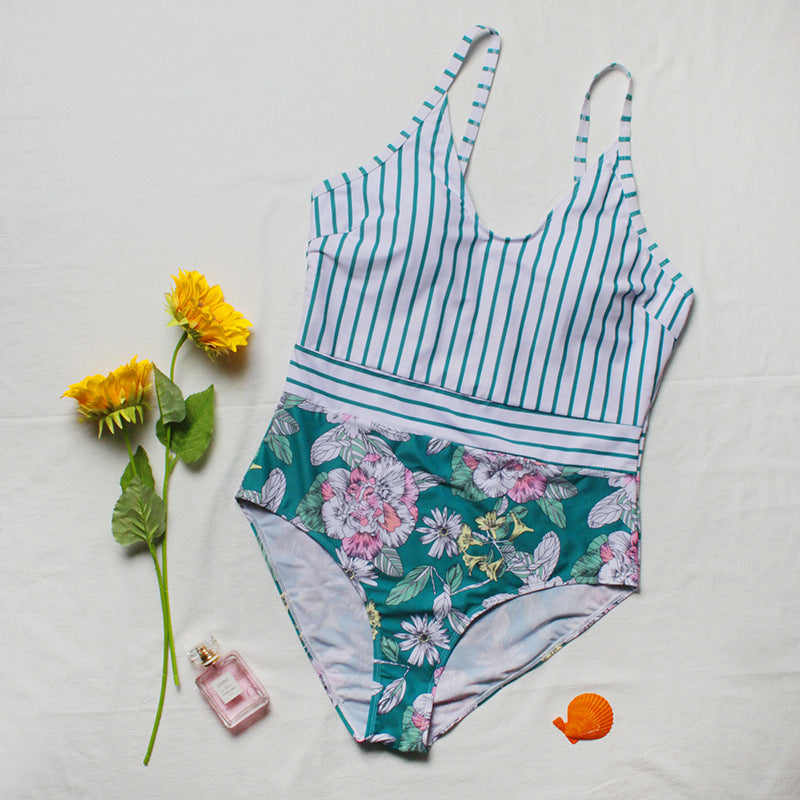 Kennedy Striped One Piece Swimsuit