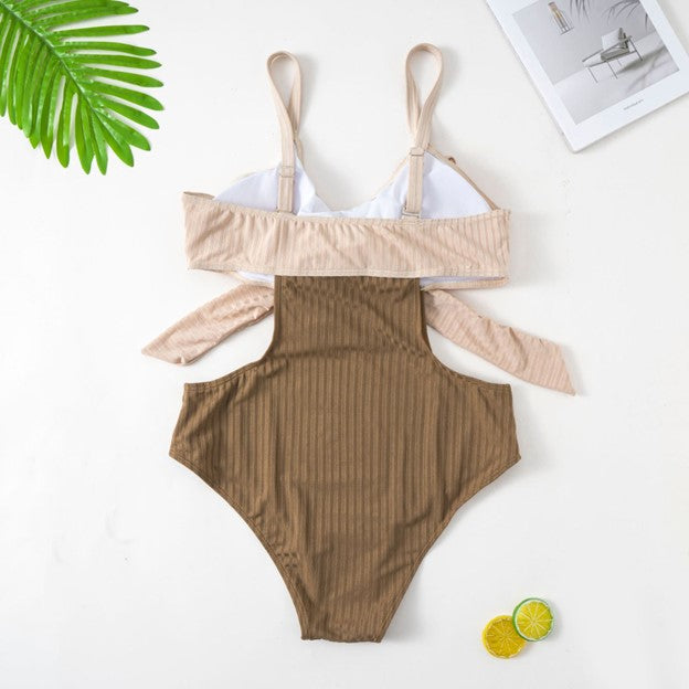 Karina Color Block Swimsuit
