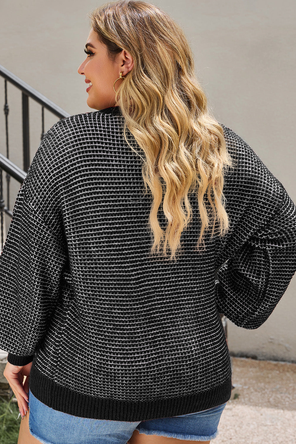 Lila Waffle-Knit Sweater