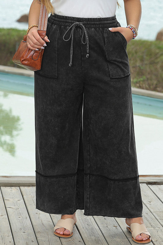 Trish Drawstring Wide Leg Pants