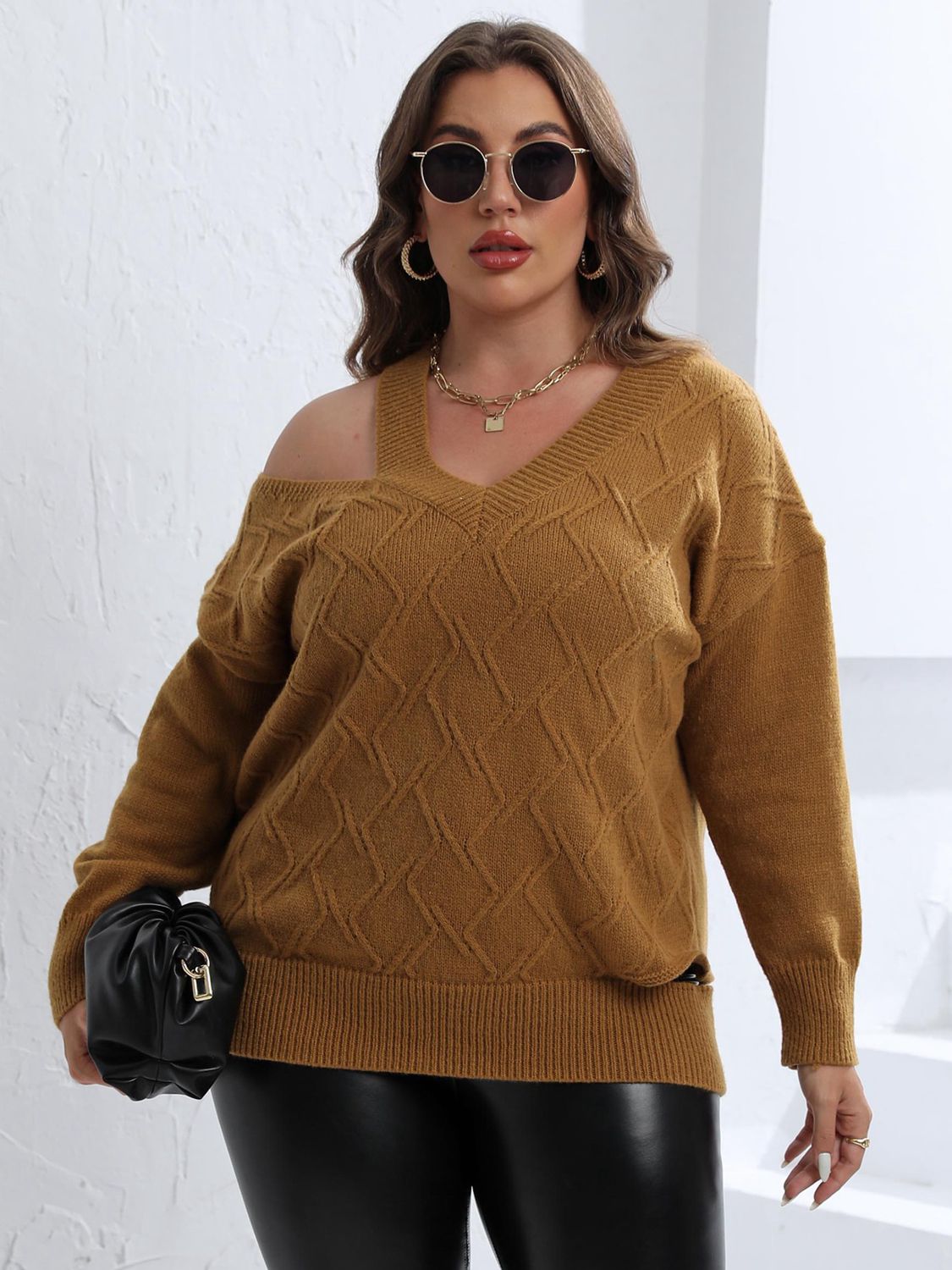 Claudia Cutout Shoulder Sweater