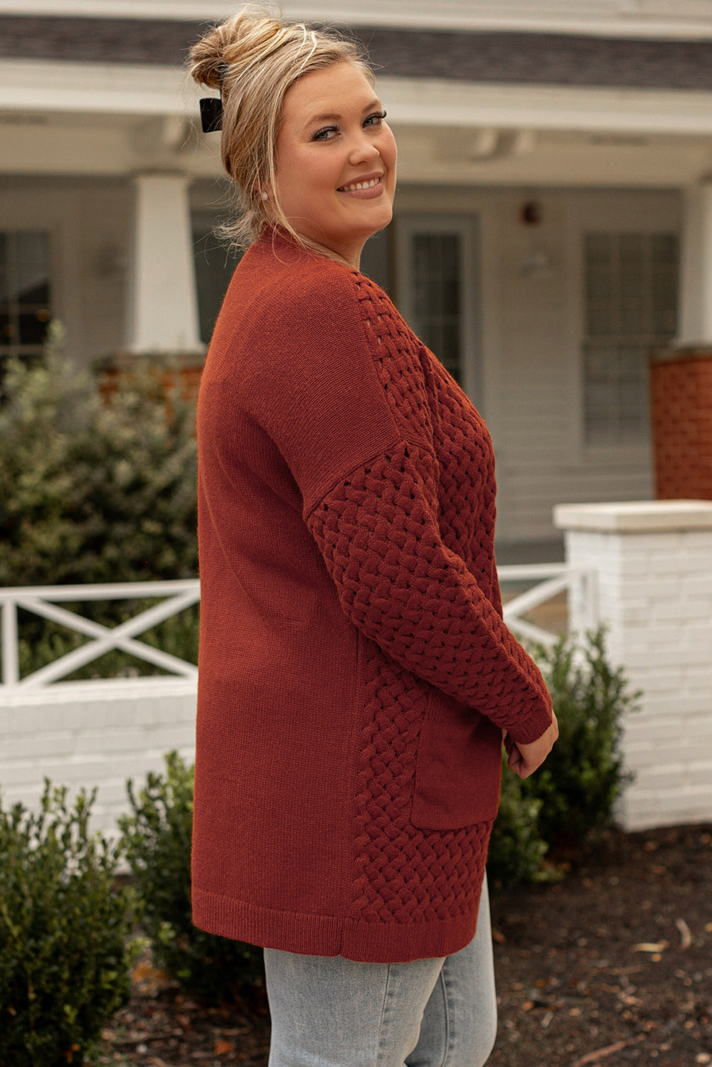 Bridgette Chestnut Knit Cardigan