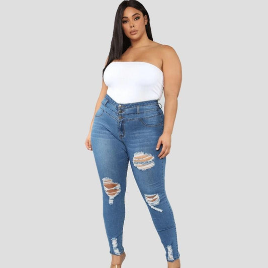 Clarissa High Waist Ripped Jeans